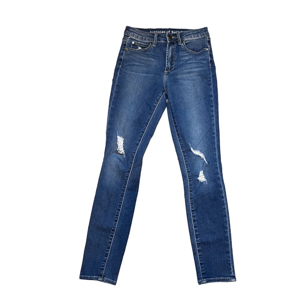 Articles Of Society Womens Skinny Distressed Jeans Size 24